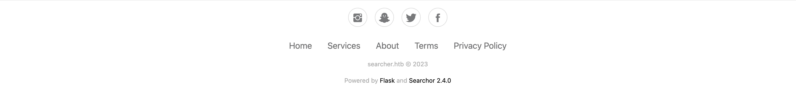 Searcher Footer