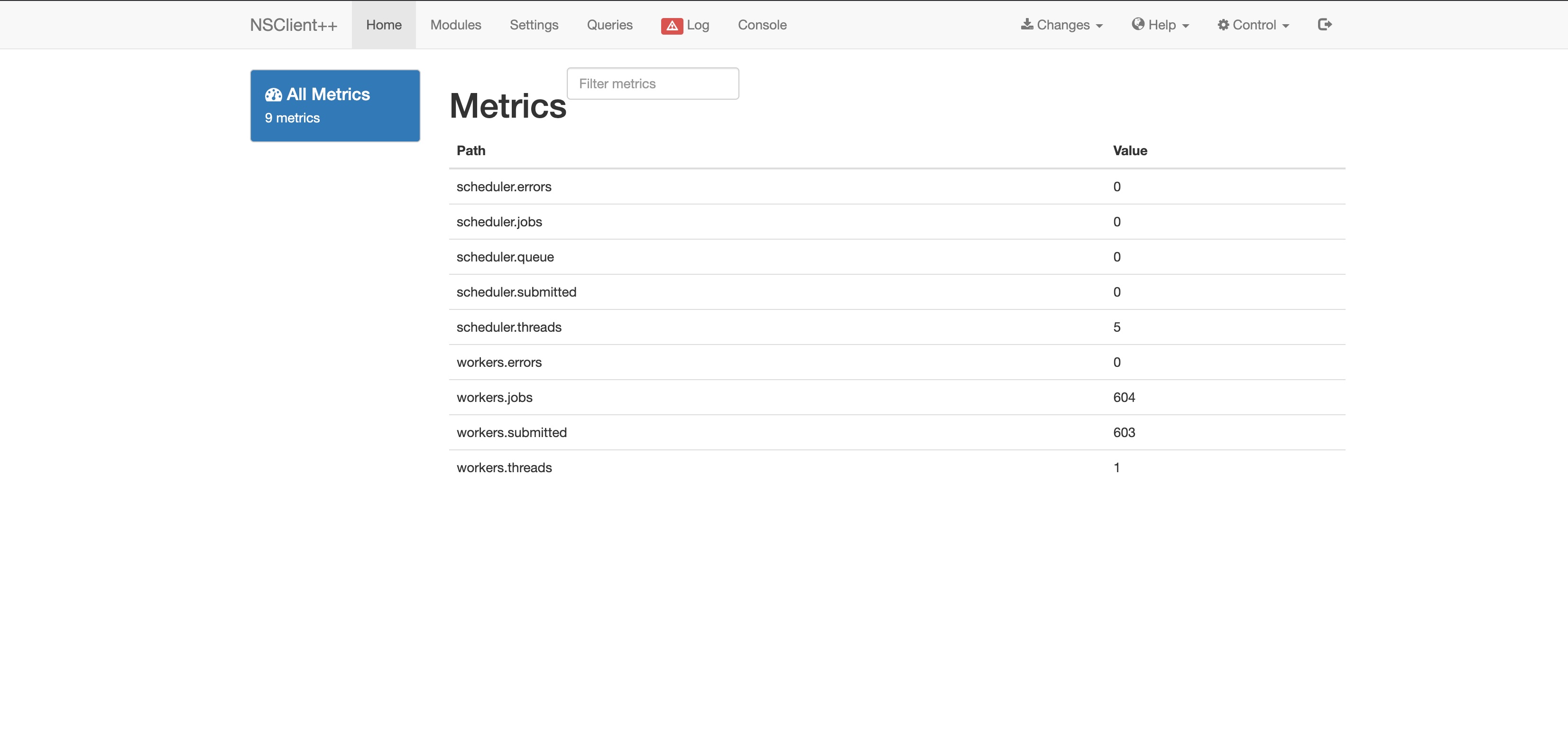 NSClient++ Web Interface